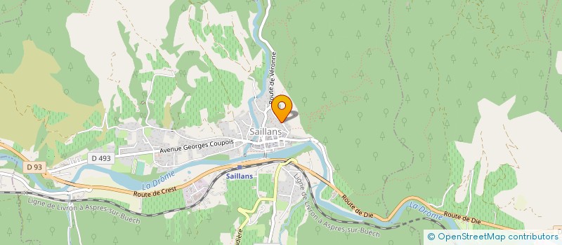 localisation de l'entreprise MONSIEUR MARC JEUDY  SAILLANS