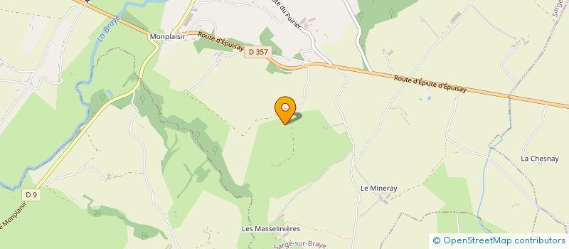 localisation de l'entreprise MONSIEUR MARC JEULIN à SARGE SUR BRAYE