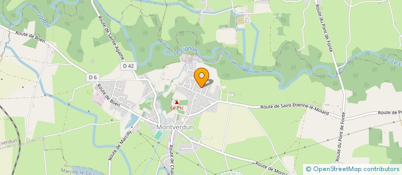 localisation de l'entreprise MONSIEUR MARC JOANDEL  MONTVERDUN