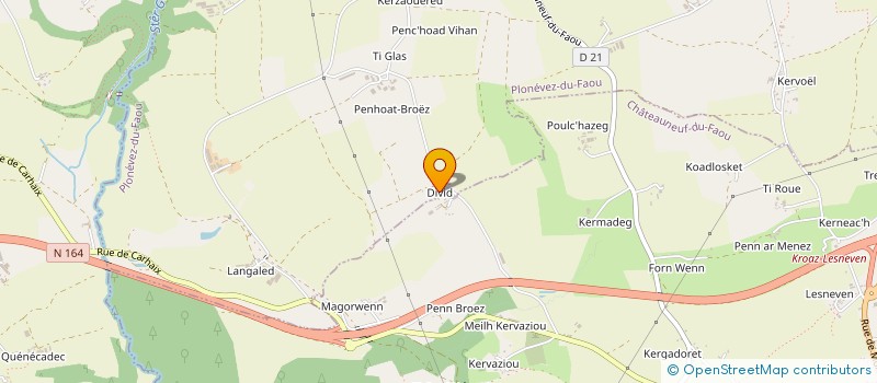 localisation de l'entreprise MONSIEUR MARC JOLIVET  PLONEVEZ-DU-FAOU