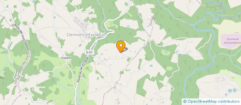 localisation de l'entreprise MONSIEUR MARC JOSSO  CLERMONT D'EXCIDEUIL