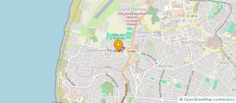 localisation de l'entreprise MONSIEUR MARC JOUEN  LE HAVRE