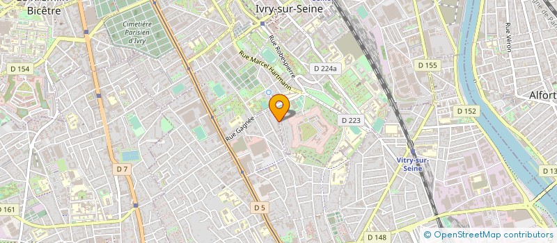 localisation de l'entreprise MONSIEUR MARC JOUSSET  VITRY-SUR-SEINE