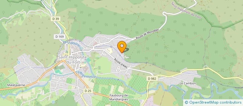 localisation de l'entreprise MONSIEUR MARC JUST  SAINT-HIPPOLYTE-DU-FORT