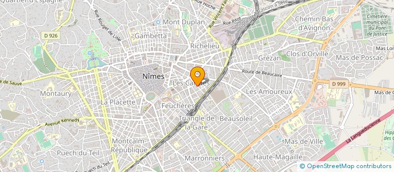 localisation de l'entreprise MONSIEUR MARC JUSTON  NIMES