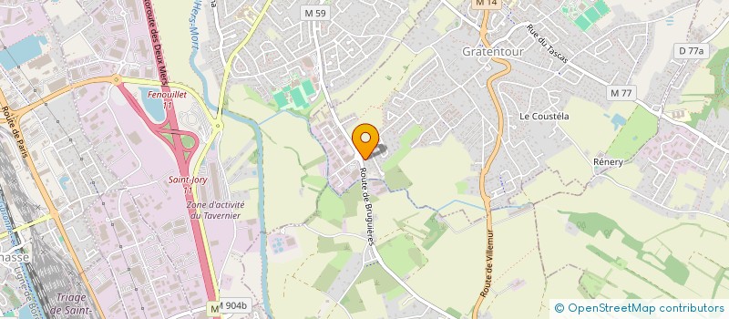 localisation de l'entreprise MONSIEUR MARC JUSTOU  GRATENTOUR