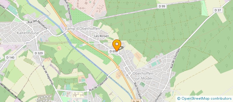 localisation de l'entreprise MONSIEUR MARC KAISER à OBERHOFFEN-SUR-MODER