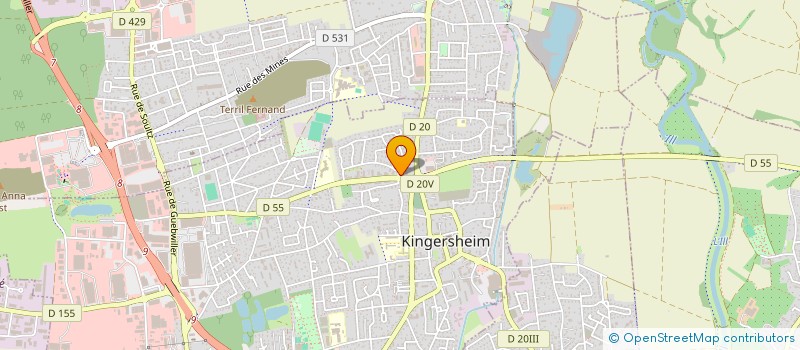 localisation de l'entreprise MONSIEUR MARC KELLER  KINGERSHEIM