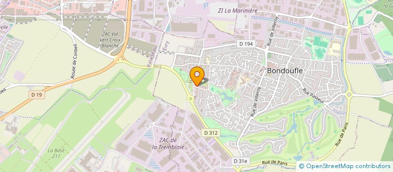 localisation de l'entreprise MONSIEUR MARC-KENZY PAJUSTE  BONDOUFLE