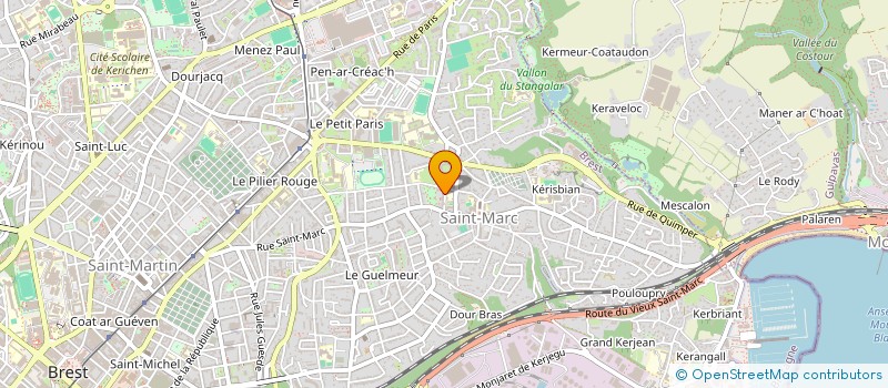localisation de l'entreprise MONSIEUR MARC KERLOGOT à BREST