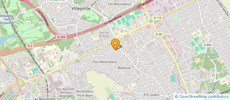 localisation de l'entreprise MONSIEUR MARC-KEVIN DORMEVIL  VILLEPINTE