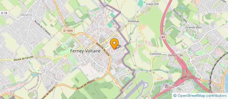 localisation de l'entreprise MONSIEUR MARC KHAIROULLINE à FERNEY-VOLTAIRE