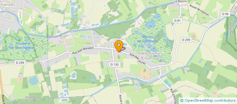 localisation de l'entreprise MONSIEUR MARC KOENIGSTEIN  WANDIGNIES-HAMAGE