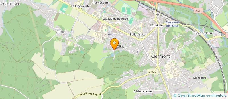 localisation de l'entreprise MONSIEUR MARC KOUANE NANA à CLERMONT