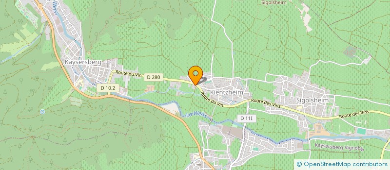 localisation de l'entreprise MONSIEUR MARC KUEHN  KAYSERSBERG VIGNOBLE