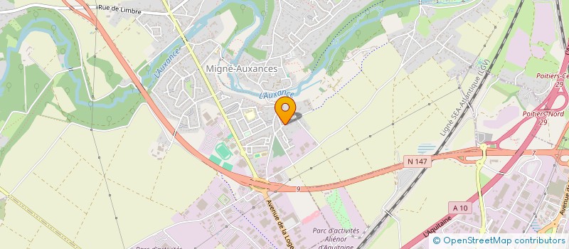 localisation de l'entreprise MONSIEUR MARC LABADIE  MIGNE-AUXANCES