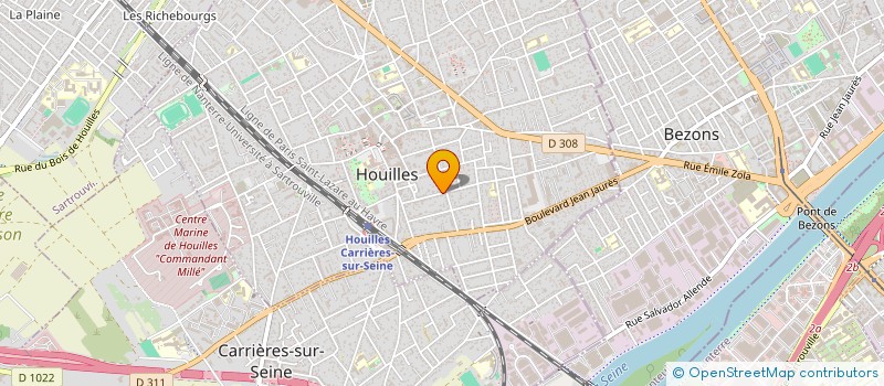 localisation de l'entreprise MONSIEUR MARC LABORDE  HOUILLES