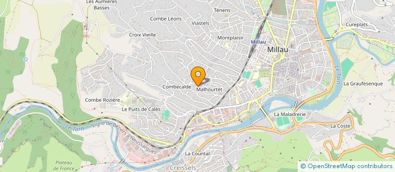 localisation de l'entreprise MONSIEUR MARC LABORIE à MILLAU