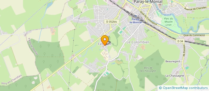 localisation de l'entreprise MONSIEUR MARC LACARELLE  PARAY LE MONIAL