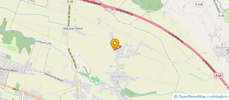 localisation de l'entreprise MONSIEUR MARC LACAZE-BUZY  SENDETS