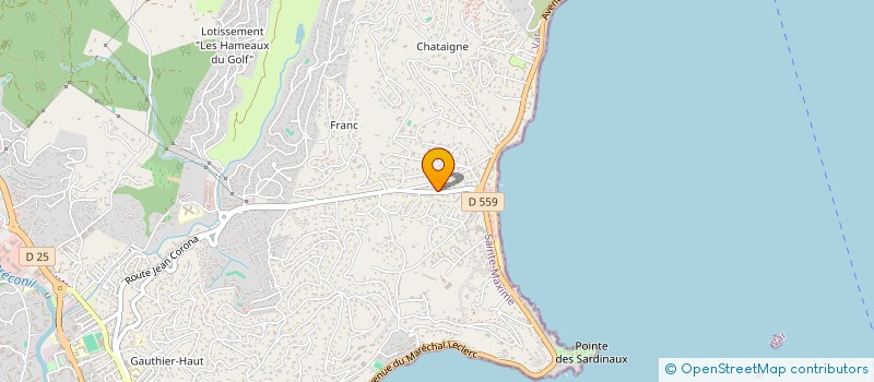 localisation de l'entreprise MONSIEUR MARC LACHANAS à SAINTE-MAXIME
