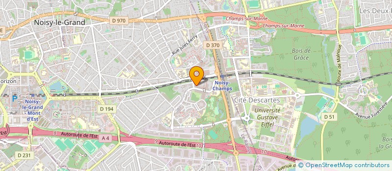localisation de l'entreprise MONSIEUR MARC LACLEF  NOISY-LE-GRAND