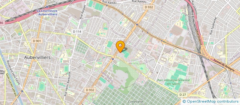 localisation de l'entreprise MONSIEUR MARC LACROIX  PANTIN