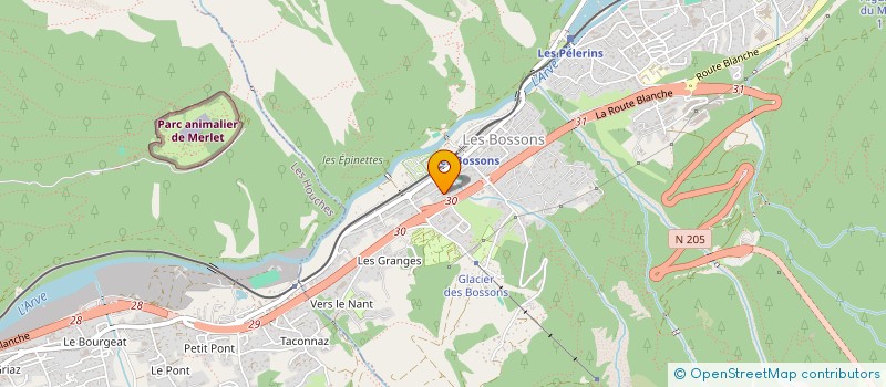 localisation de l'entreprise MONSIEUR MARC LADARRE  CHAMONIX-MONT-BLANC