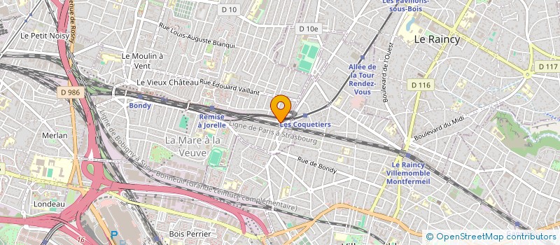 localisation de l'entreprise MONSIEUR MARC LAFFITE  BONDY