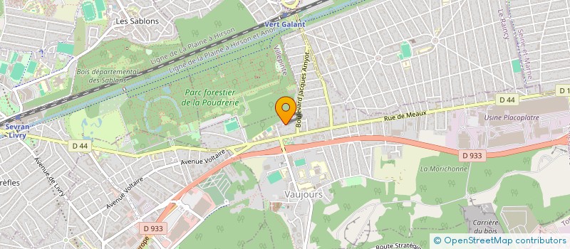localisation de l'entreprise MONSIEUR MARC LAGER  VAUJOURS