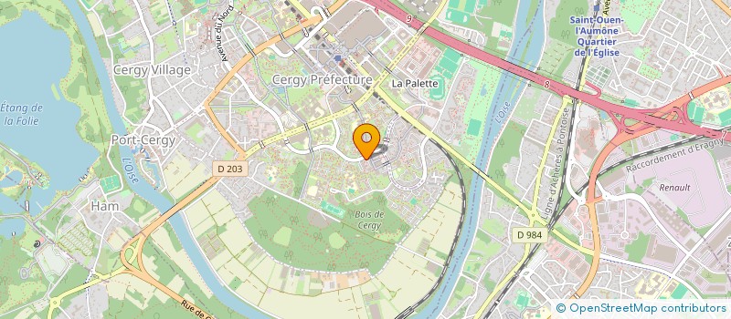 localisation de l'entreprise MONSIEUR MARC LAIR  CERGY