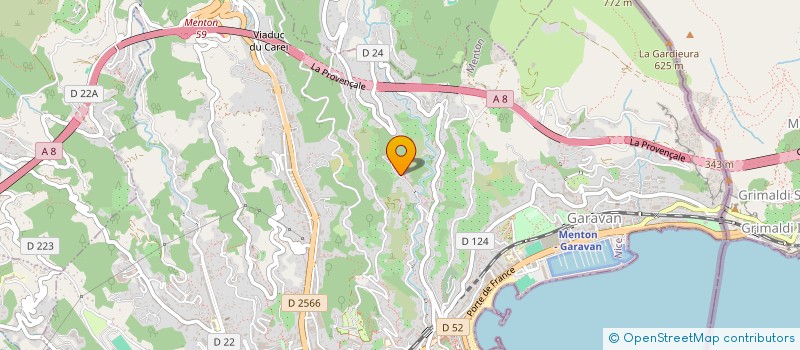 localisation de l'entreprise MONSIEUR MARC LAMBALOT  MENTON