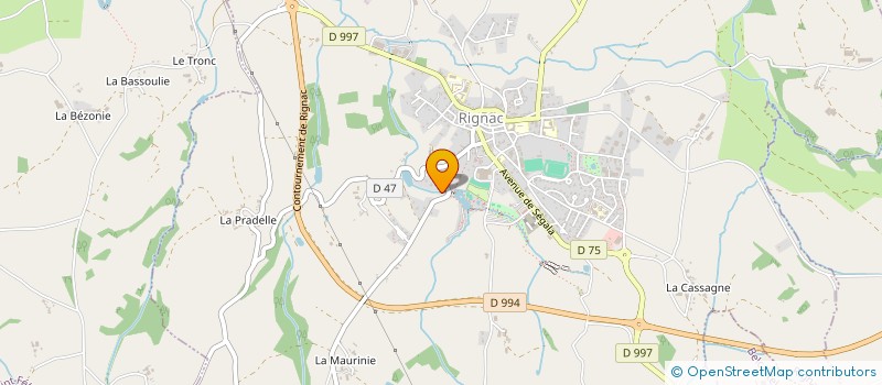 localisation de l'entreprise MONSIEUR MARC LAMIA  AUZITS