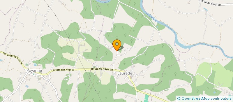 localisation de l'entreprise MONSIEUR MARC LANOS  LAUREDE