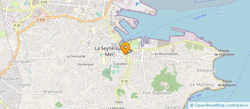 localisation de l'entreprise MONSIEUR MARC LAPORTE à LA SEYNE-SUR-MER