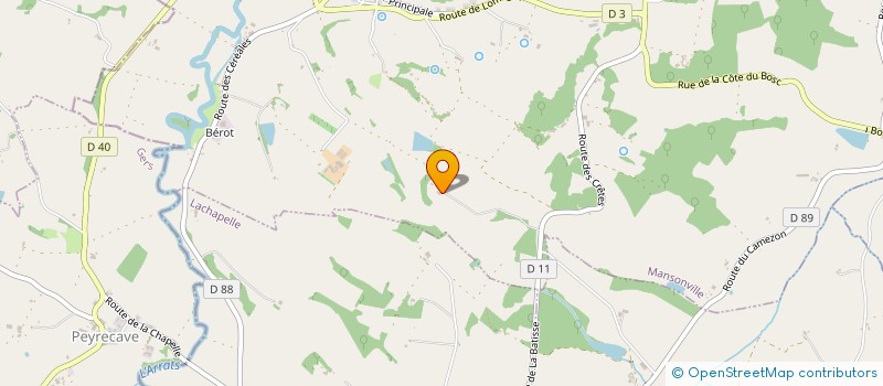 localisation de l'entreprise MONSIEUR MARC LAPORTE  PUYGAILLARD-DE-LOMAGNE