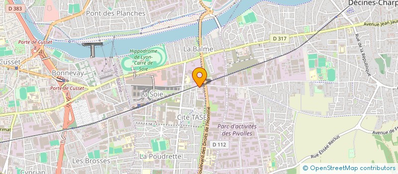 localisation de l'entreprise MONSIEUR MARC LASSAUSAIE  VAULX-EN-VELIN