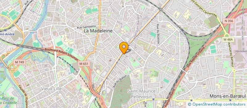 localisation de l'entreprise MONSIEUR MARC LASSEAUX à LA MADELEINE