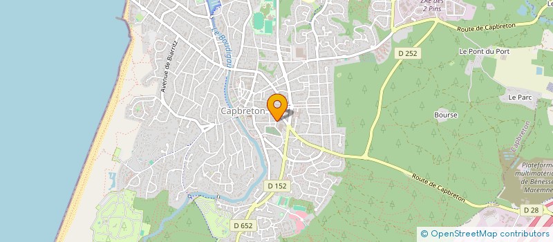 localisation de l'entreprise MONSIEUR MARC LASSERE  CAPBRETON