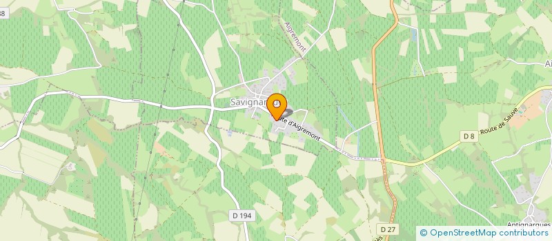 localisation de l'entreprise MONSIEUR MARC LAURENT  SAVIGNARGUES