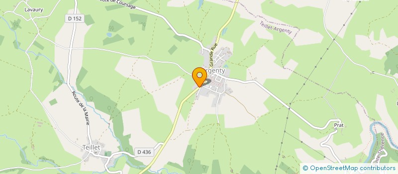 localisation de l'entreprise MONSIEUR MARC-LAURENT THARREAU  TEILLET-ARGENTY