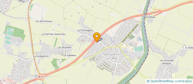 localisation de l'entreprise MONSIEUR MARC LE BOULAIRE  DOMPIERRE-SUR-MER