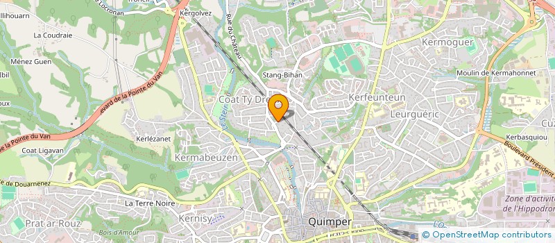 localisation de l'entreprise MONSIEUR MARC LE BRETON à QUIMPER