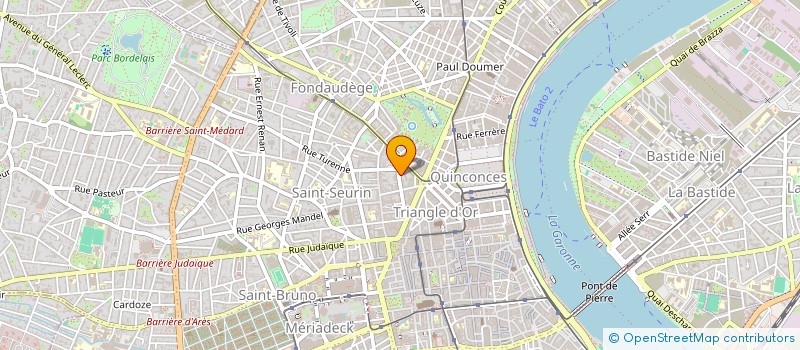 localisation de l'entreprise MONSIEUR MARC LE CLERC  BORDEAUX