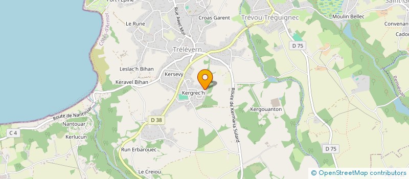 localisation de l'entreprise MONSIEUR MARC LE DAVAY  TRELEVERN