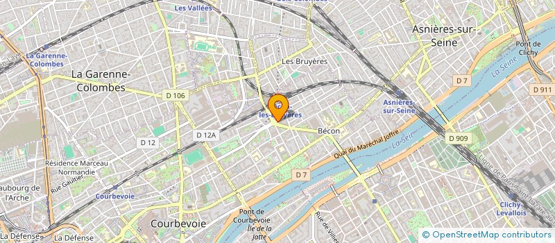 localisation de l'entreprise MONSIEUR MARC LE DREFF à COURBEVOIE