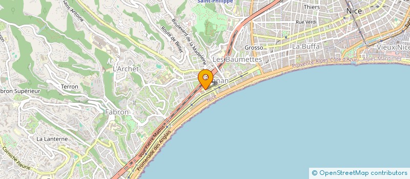 localisation de l'entreprise MONSIEUR MARC LE JEUNE  NICE