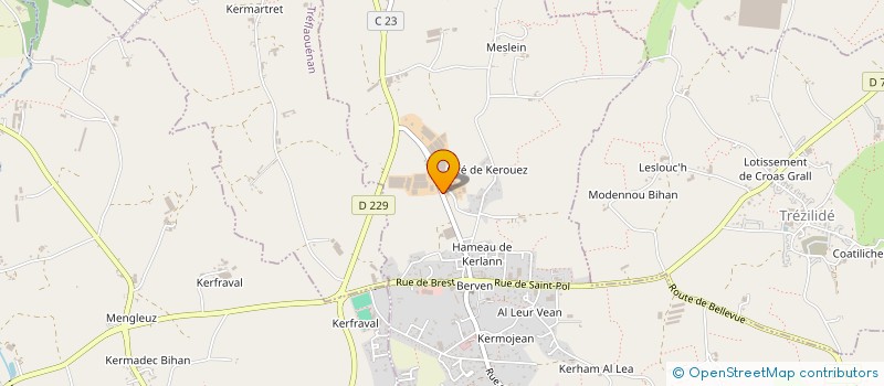 localisation de l'entreprise MONSIEUR MARC LE LEZ  PLOUZEVEDE