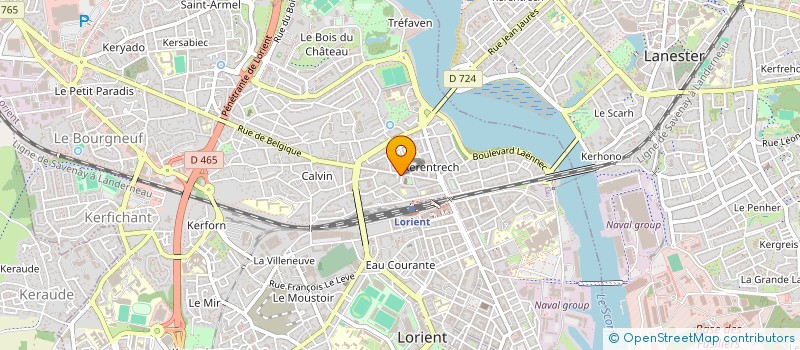 localisation de l'entreprise MONSIEUR MARC LE MENARCH  LORIENT