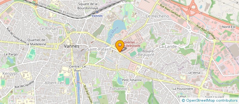 localisation de l'entreprise MONSIEUR MARC LE MERCIER à VANNES